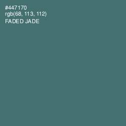 #447170 - Faded Jade Color Image
